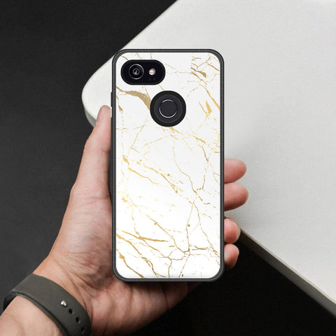 Google Pixel 3 XL Cover - White Marble Series 2 - HQ Premium Shine Durable Shatterproof Case