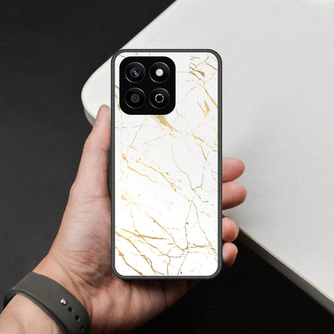 Honor X7c Cover - White Marble Series 2 - HQ Premium Shine Durable Shatterproof Case