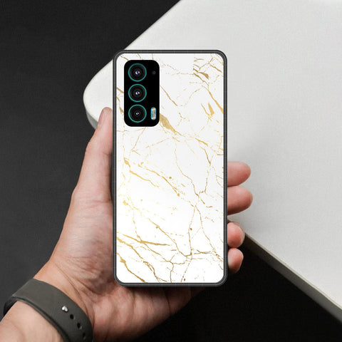 Motorola Edge 20 Cover - White Marble Series 2 - HQ Premium Shine Durable Shatterproof Case