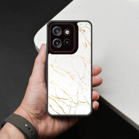 Motorola Edge 50 Neo Cover - White Marble Series 2 - HQ Premium Shine Durable Shatterproof Case