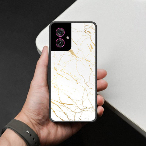 Motorola Moto G55 Cover - White Marble Series 2 - HQ Premium Shine Durable Shatterproof Case
