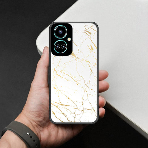 Tecno Camon 19 Pro Cover - White Marble Series 2 - HQ Premium Shine Durable Shatterproof Case