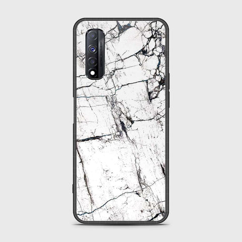 Realme Narzo 30 Cover- White Marble Series 2 - HQ Premium Shine Durable Shatterproof Case
