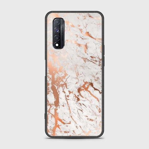 Realme Narzo 30 Cover- White Marble Series 2 - HQ Premium Shine Durable Shatterproof Case