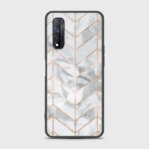 Realme Narzo 30 Cover- White Marble Series 2 - HQ Premium Shine Durable Shatterproof Case
