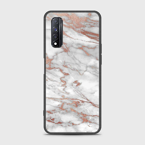 Realme Narzo 30 Cover- White Marble Series 2 - HQ Premium Shine Durable Shatterproof Case