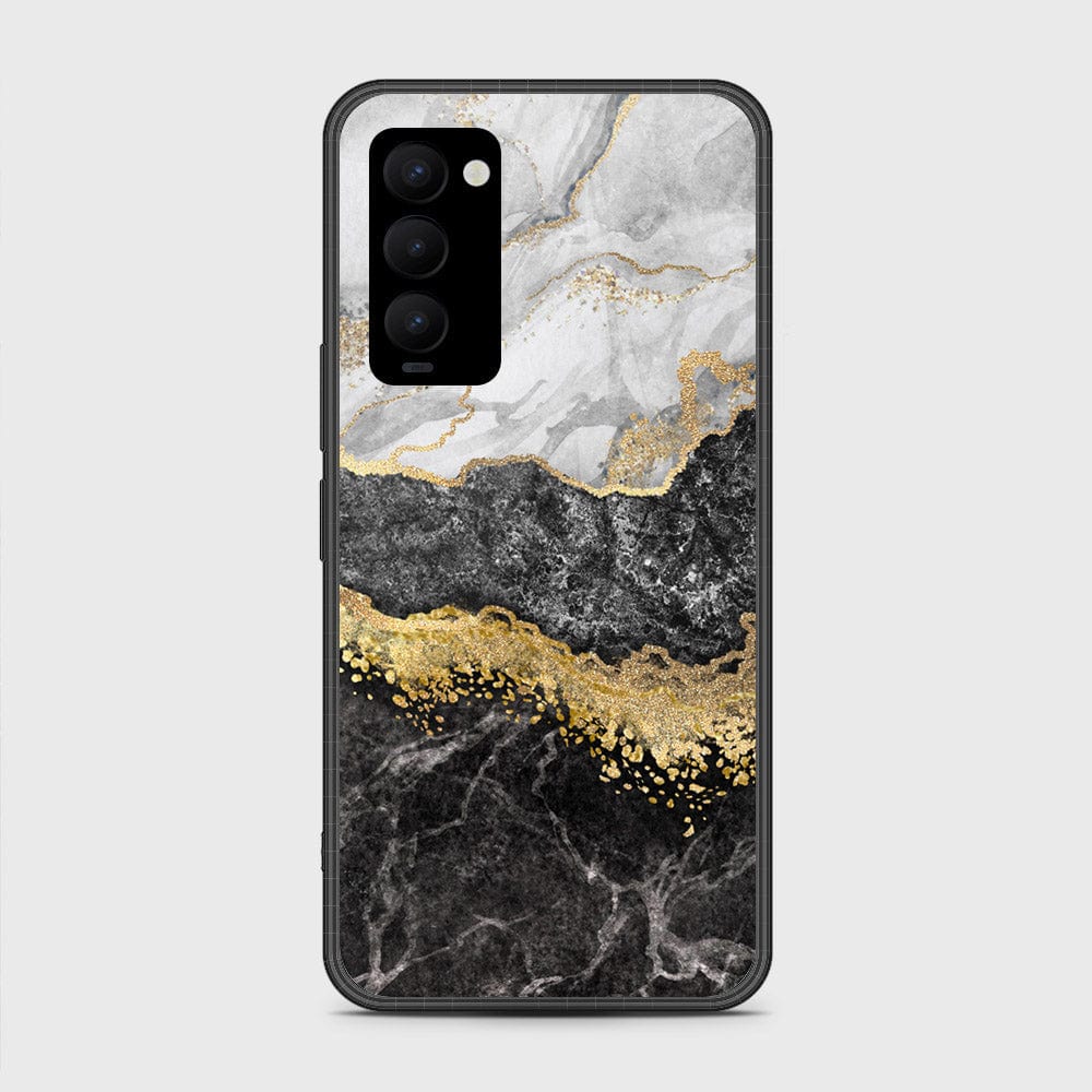 Tecno Camon 18 Cover- Colorful Marble Series - HQ Premium Shine Durable Shatterproof Case - Soft Silicon Borders (Fast Delivery)