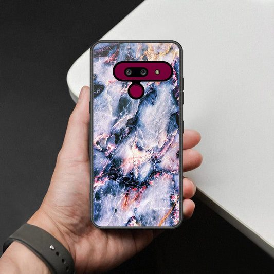 LG G8 ThinQ Cover - Colorful Marble Series - HQ Premium Shine Durable Shatterproof Case