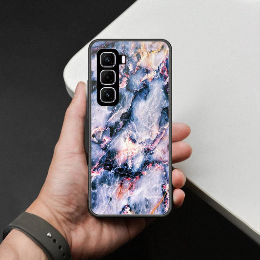 Infinix Hot 50 4G Cover - Colorful Marble Series - HQ Premium Shine Durable Shatterproof Case