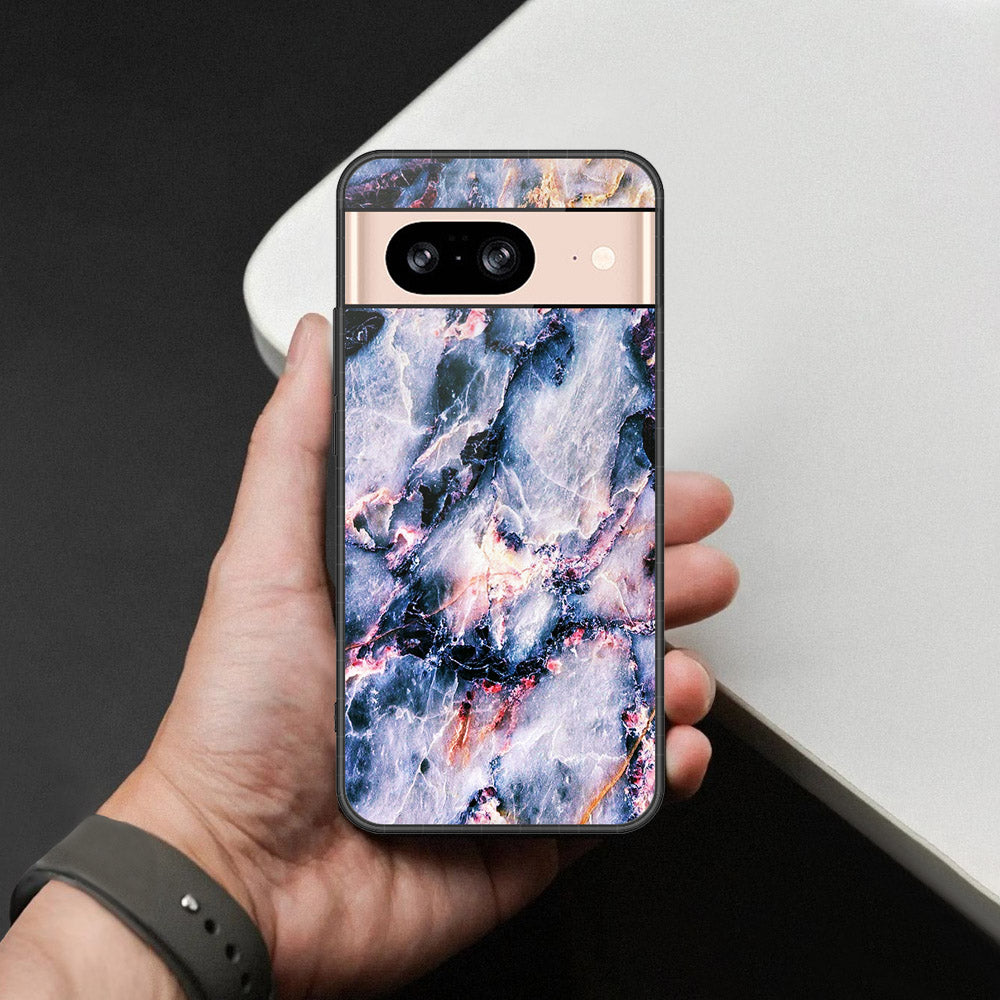 Google Pixel 8 Cover - Colorful Marble Series - HQ Premium Shine Durable Shatterproof Case