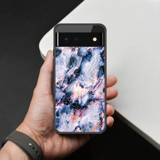 Google Pixel 6 Cover - Colorful Marble Series - HQ Premium Shine Durable Shatterproof Case