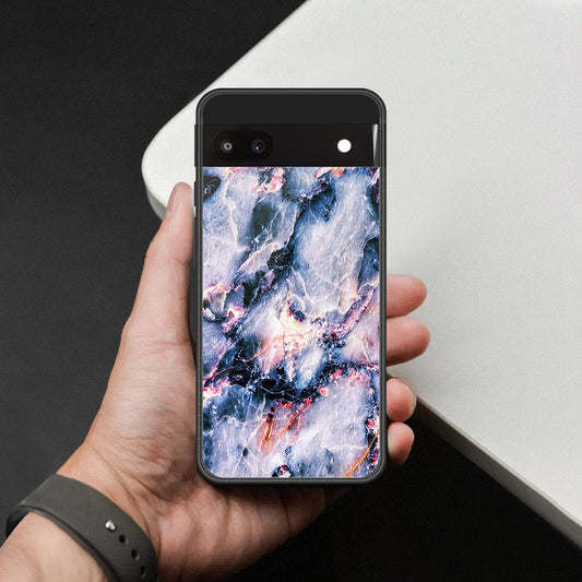 Google Pixel 6a Cover - Colorful Marble Series - HQ Premium Shine Durable Shatterproof Case
