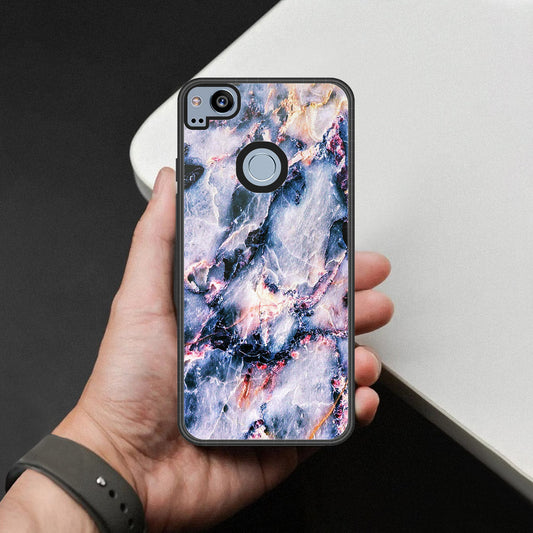Google Pixel 2 XL Cover - Colorful Marble Series - HQ Premium Shine Durable Shatterproof Case