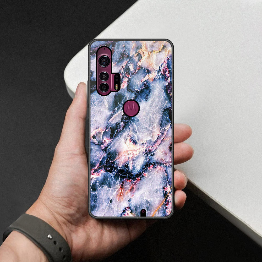 Motorola Edge Plus Cover - Colorful Marble Series - HQ Premium Shine Durable Shatterproof Case
