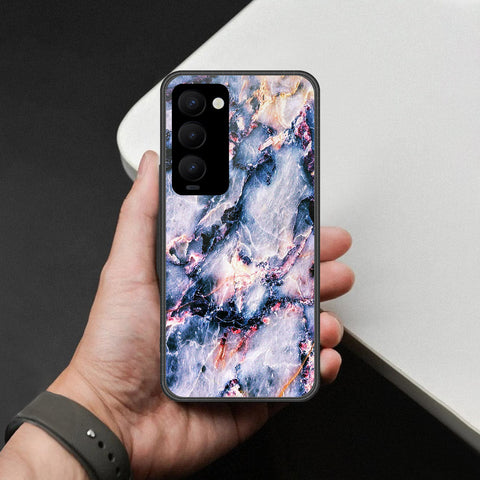 Tecno Camon 18 Premier Cover - Colorful Marble Series - HQ Premium Shine Durable Shatterproof Case