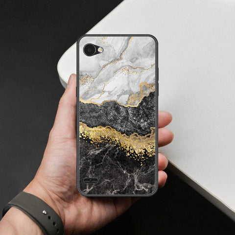 LG Q6 Cover - Colorful Marble Series - HQ Premium Shine Durable Shatterproof Case