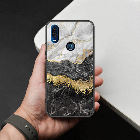 Motorola P40 Cover - Colorful Marble Series - HQ Premium Shine Durable Shatterproof Case
