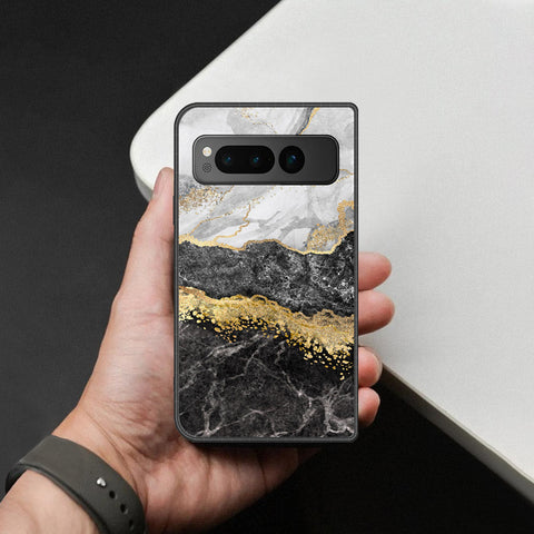 Google Pixel Fold Cover - Colorful Marble Series - HQ Premium Shine Durable Shatterproof Case
