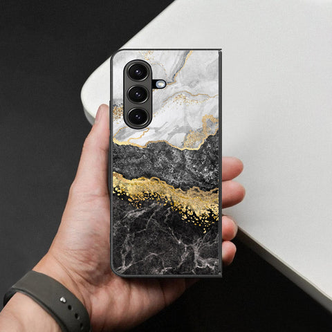 Samsung Galaxy Z Fold 7 Cover - Colorful Marble Series - HQ Premium Shine Durable Shatterproof Case