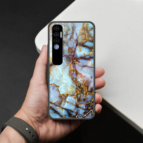 Tecno Spark 7 Pro Cover - Colorful Marble Series - HQ Premium Shine Durable Shatterproof Case