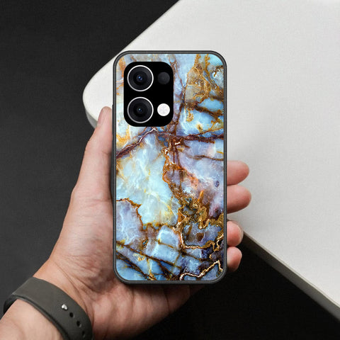 Oppo Reno 13 Cover - Colorful Marble Series - HQ Premium Shine Durable Shatterproof Case