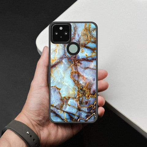 Google Pixel 5 XL Cover - Colorful Marble Series - HQ Premium Shine Durable Shatterproof Case