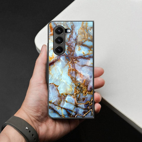Samsung Galaxy Z Fold 6 5G Cover - Colorful Marble Series - HQ Premium Shine Durable Shatterproof Case