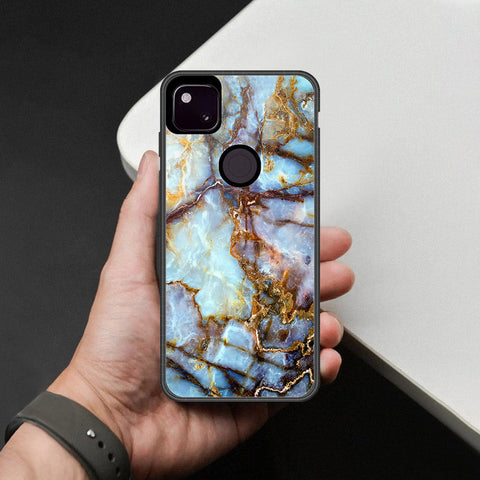Google Pixel 4a 4G Cover - Colorful Marble Series - HQ Premium Shine Durable Shatterproof Case