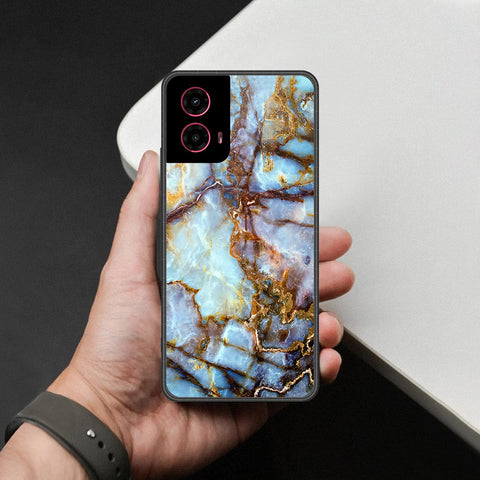 Motorola Moto G45 Cover - Colorful Marble Series - HQ Premium Shine Durable Shatterproof Case