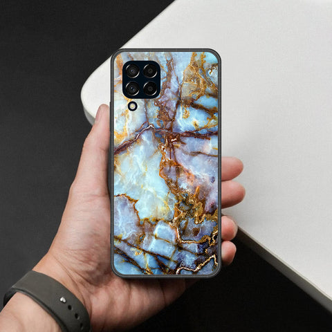 Samsung Galaxy F12 Cover - Colorful Marble Series - HQ Premium Shine Durable Shatterproof Case