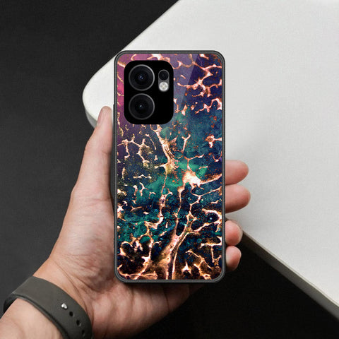 Oppo Reno 13F 4G Cover - Colorful Marble Series - HQ Premium Shine Durable Shatterproof Case