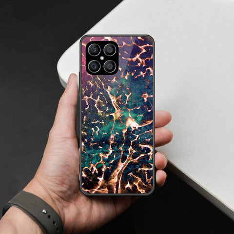 Honor X8 Cover - Colorful Marble Series - HQ Premium Shine Durable Shatterproof Case