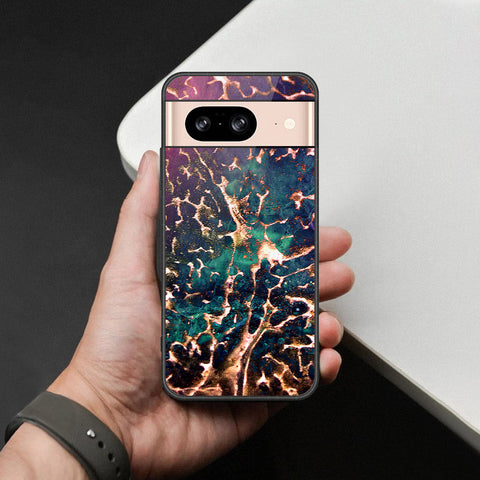 Google Pixel 8 Cover - Colorful Marble Series - HQ Premium Shine Durable Shatterproof Case