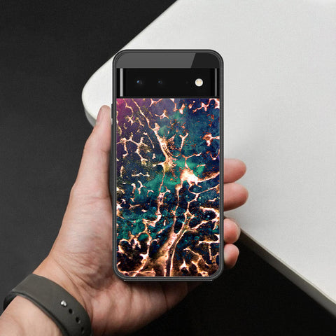 Google Pixel 6 Cover - Colorful Marble Series - HQ Premium Shine Durable Shatterproof Case