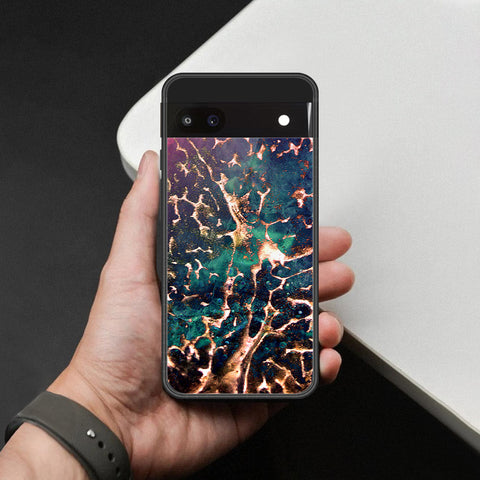 Google Pixel 6a Cover - Colorful Marble Series - HQ Premium Shine Durable Shatterproof Case