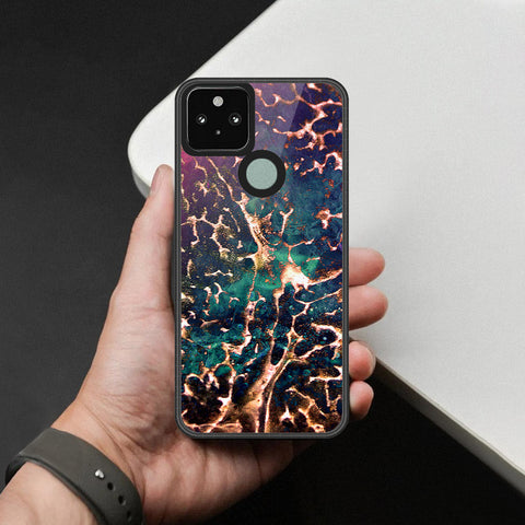 Google Pixel 5 Cover - Colorful Marble Series - HQ Premium Shine Durable Shatterproof Case