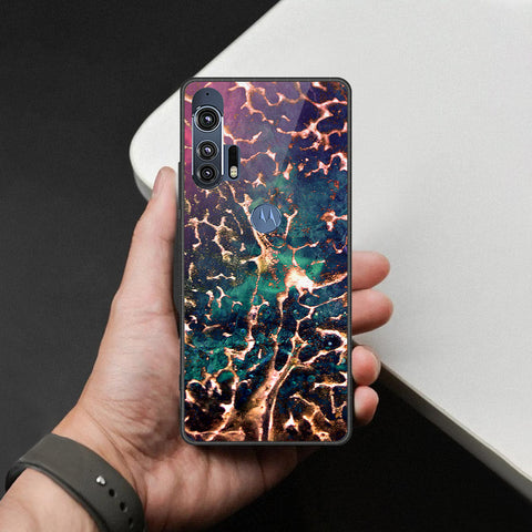 Motorola Edge Plus 2020 Cover - Colorful Marble Series - HQ Premium Shine Durable Shatterproof Case