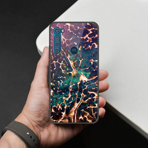 Motorola One Fusion Plus Cover - Colorful Marble Series - HQ Premium Shine Durable Shatterproof Case