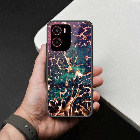Motorola Moto E15 Cover - Colorful Marble Series - HQ Premium Shine Durable Shatterproof Case