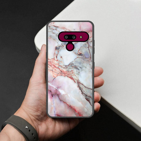 LG G8 ThinQ Cover - Colorful Marble Series - HQ Premium Shine Durable Shatterproof Case