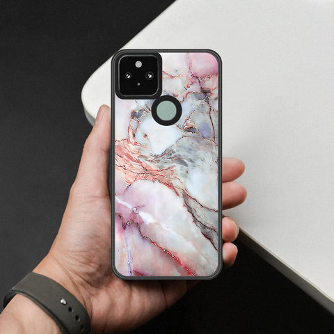 Google Pixel 5 XL Cover - Colorful Marble Series - HQ Premium Shine Durable Shatterproof Case
