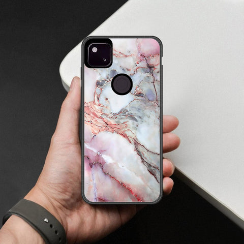 Google Pixel 4a 4G Cover - Colorful Marble Series - HQ Premium Shine Durable Shatterproof Case
