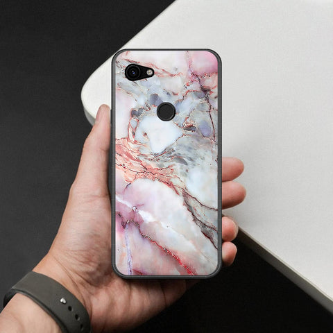 Google Pixel 3a XL Cover - Colorful Marble Series - HQ Premium Shine Durable Shatterproof Case