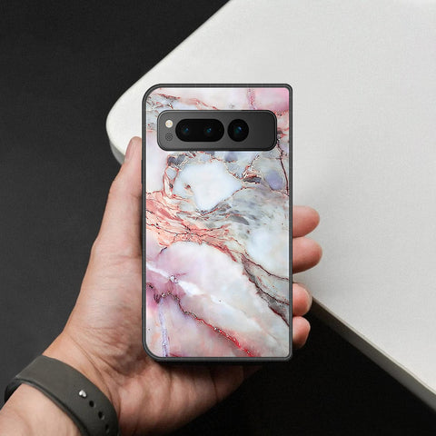 Google Pixel Fold Cover - Colorful Marble Series - HQ Premium Shine Durable Shatterproof Case