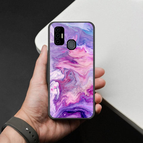 Tecno Spark 7T Cover - Colorful Marble Series - HQ Premium Shine Durable Shatterproof Case