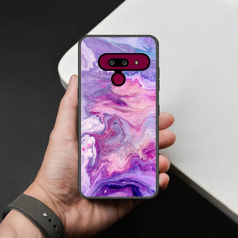 LG G8 ThinQ Cover - Colorful Marble Series - HQ Premium Shine Durable Shatterproof Case