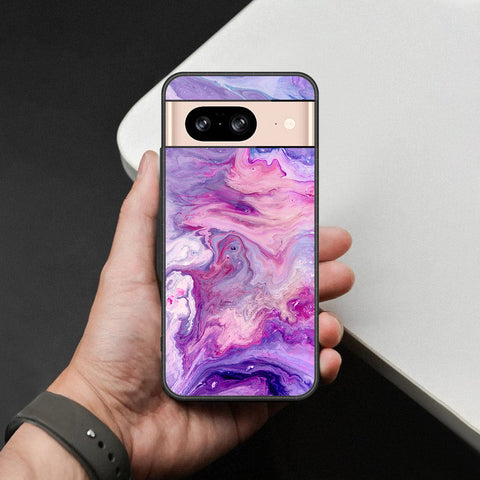 Google Pixel 8 Cover - Colorful Marble Series - HQ Premium Shine Durable Shatterproof Case