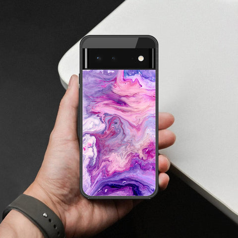 Google Pixel 6 Cover - Colorful Marble Series - HQ Premium Shine Durable Shatterproof Case