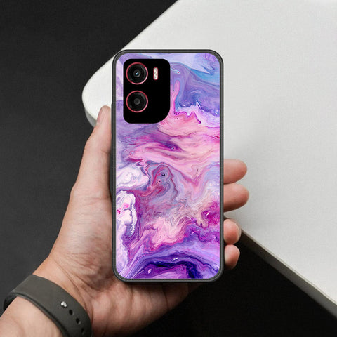 Motorola Moto E15 Cover - Colorful Marble Series - HQ Premium Shine Durable Shatterproof Case