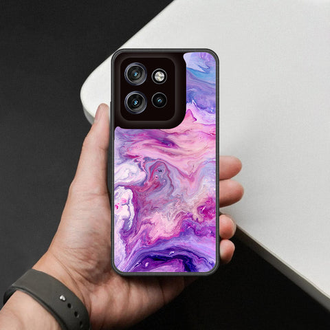 Motorola Edge 50 Neo Cover - Colorful Marble Series - HQ Premium Shine Durable Shatterproof Case